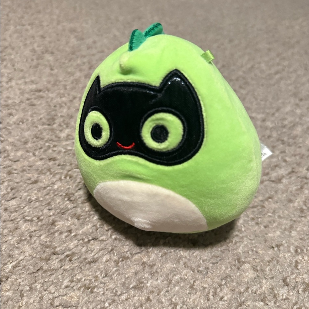 Squishmallows Green and Black Stuffed Animal